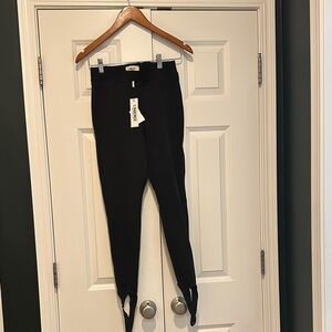 L'AGENCE Black Stirrup Pants
